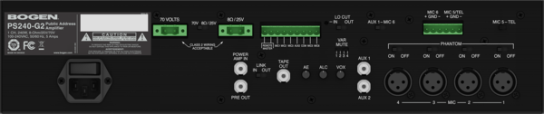 PLATINUM SERIES 240W, 8-OHM/70V 1-CH, CLASS-D AMP